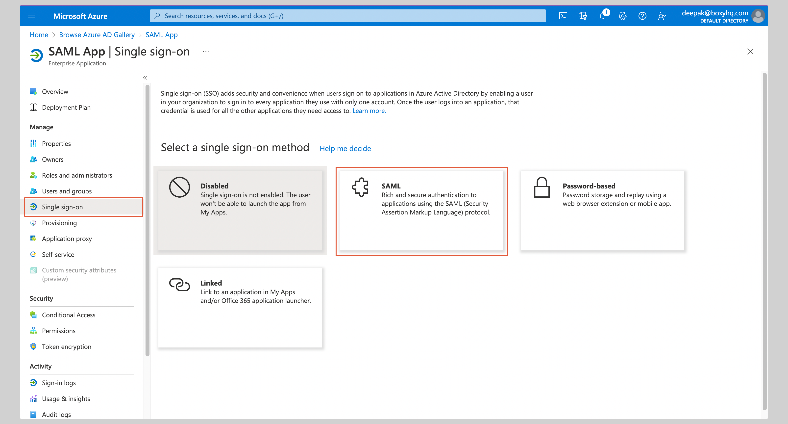 Microsoft Entra ID SAML Step 4